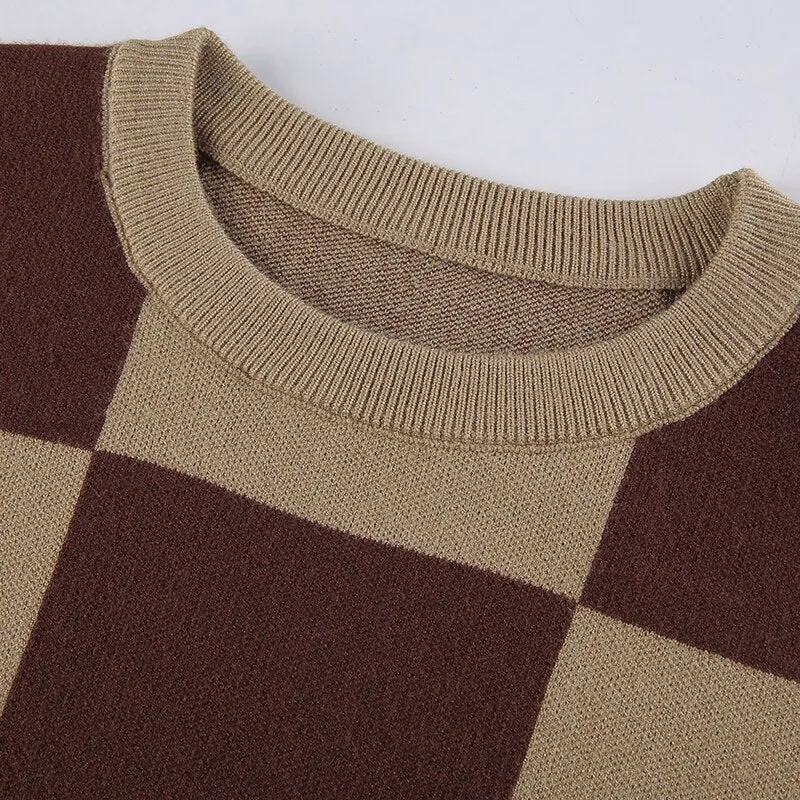 CHECK SWEATER