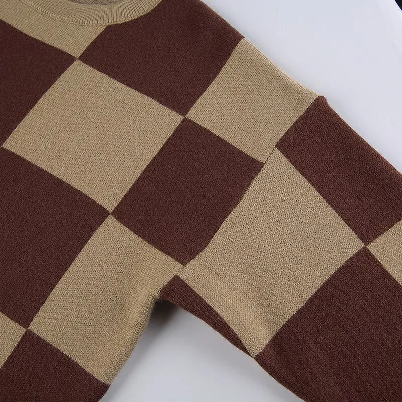 CHECK SWEATER