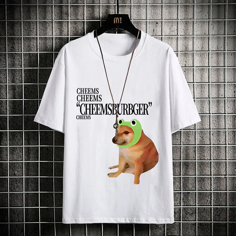 Cheemsburger Dog T-Shirt Meme Aesthetic
