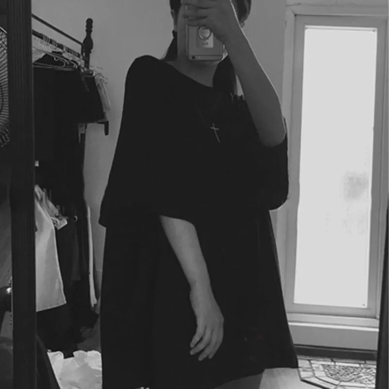 Cross Embroidery Darkcore T-Shirt