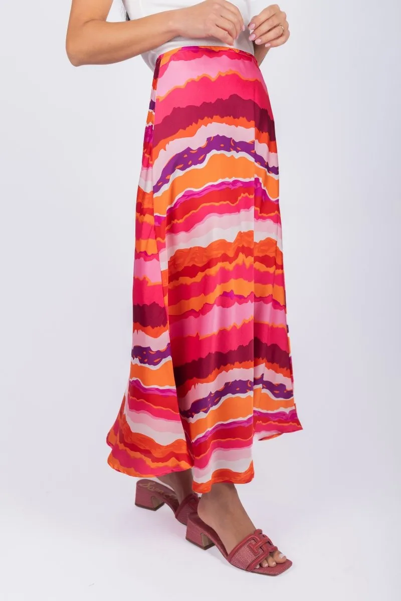 DAKOTA SKIRT (RED MULTI)