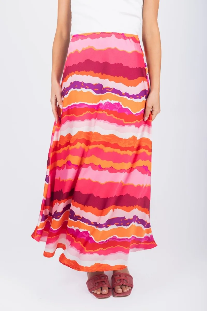 DAKOTA SKIRT (RED MULTI)