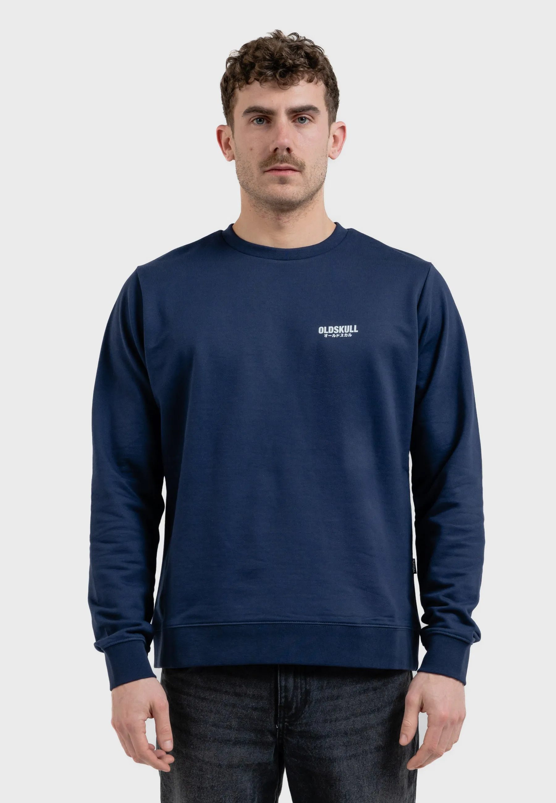 Doublepack Oldskull Basic Logo Sweatshirt Heather Grey / Navy Blue