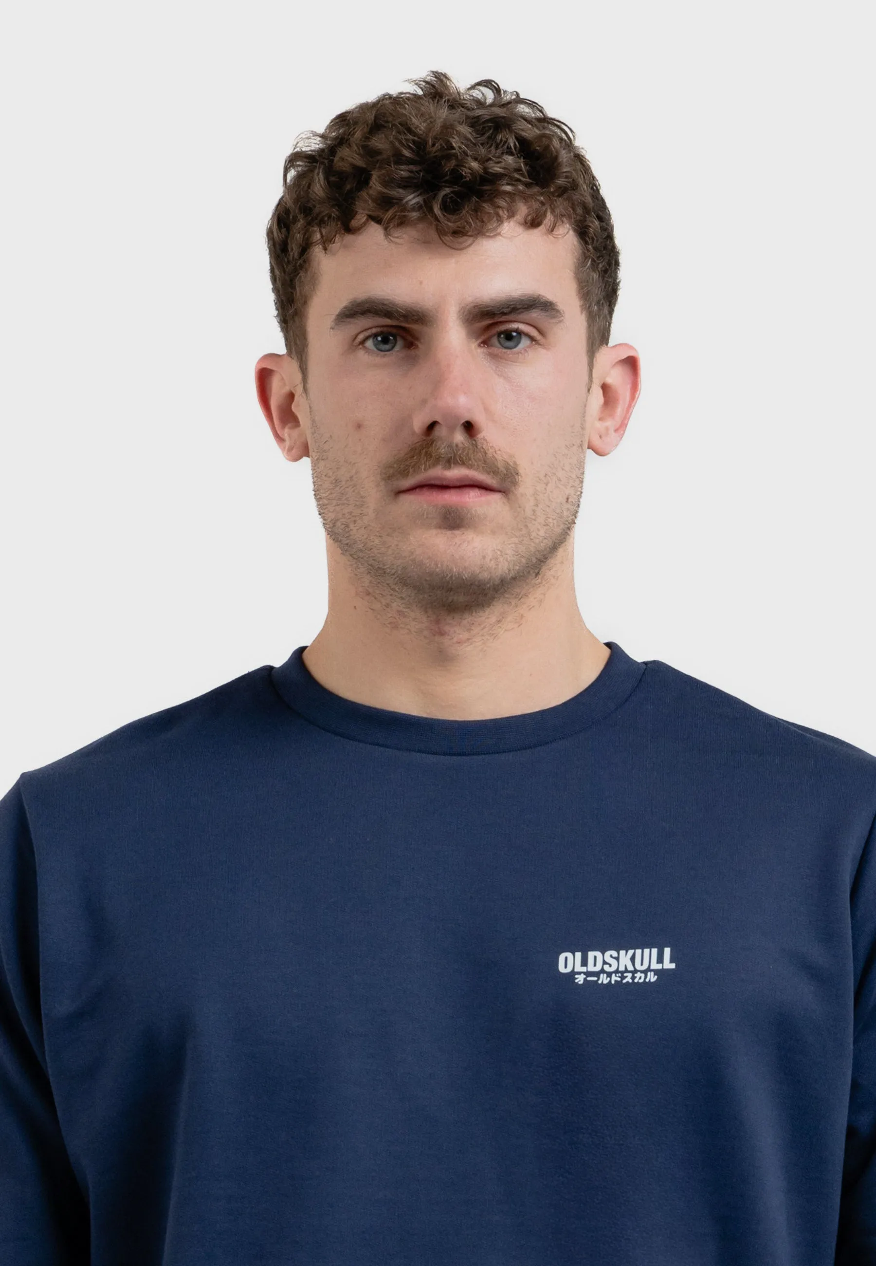 Doublepack Oldskull Basic Logo Sweatshirt Heather Grey / Navy Blue