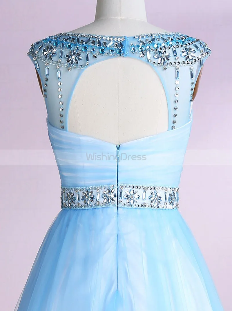 Light Blue Sweet 16 Dresses,Knee Length Sweet 16 Dress,Princess Sweet Sixteen Dress,SW00007