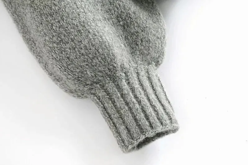 LOOSE KNIT HOODIE