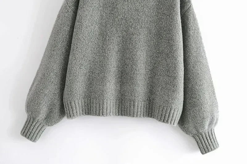 LOOSE KNIT HOODIE