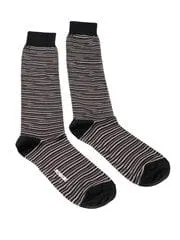 Missoni GM00CMU4657 0001 Black/Orange Knee Length Socks