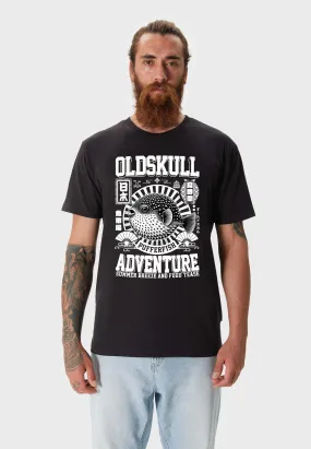 Spiky Puffer T-Shirt Black