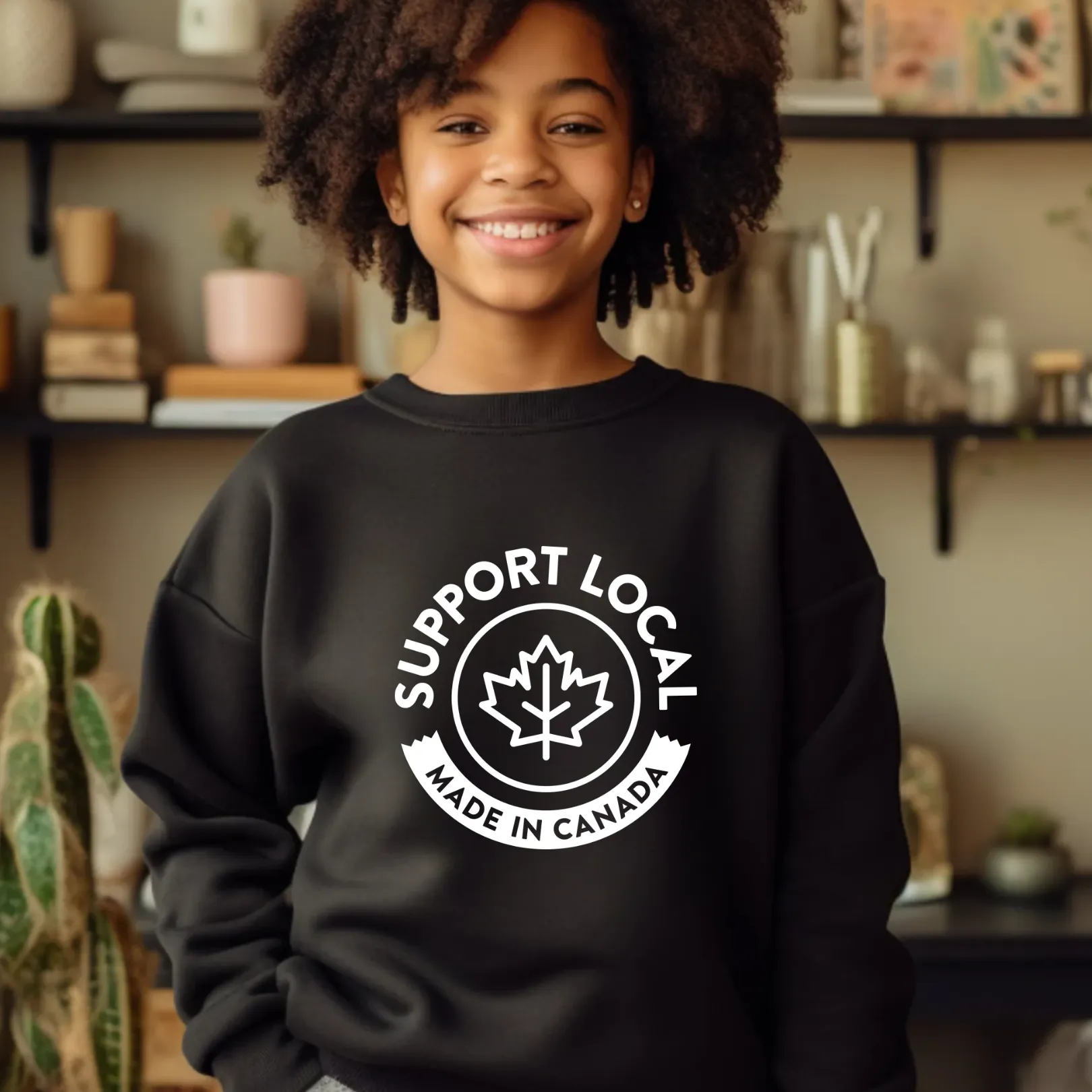 Support Canada - Crewneck Sweatshirt - Toddler to Youth (2 colour options)