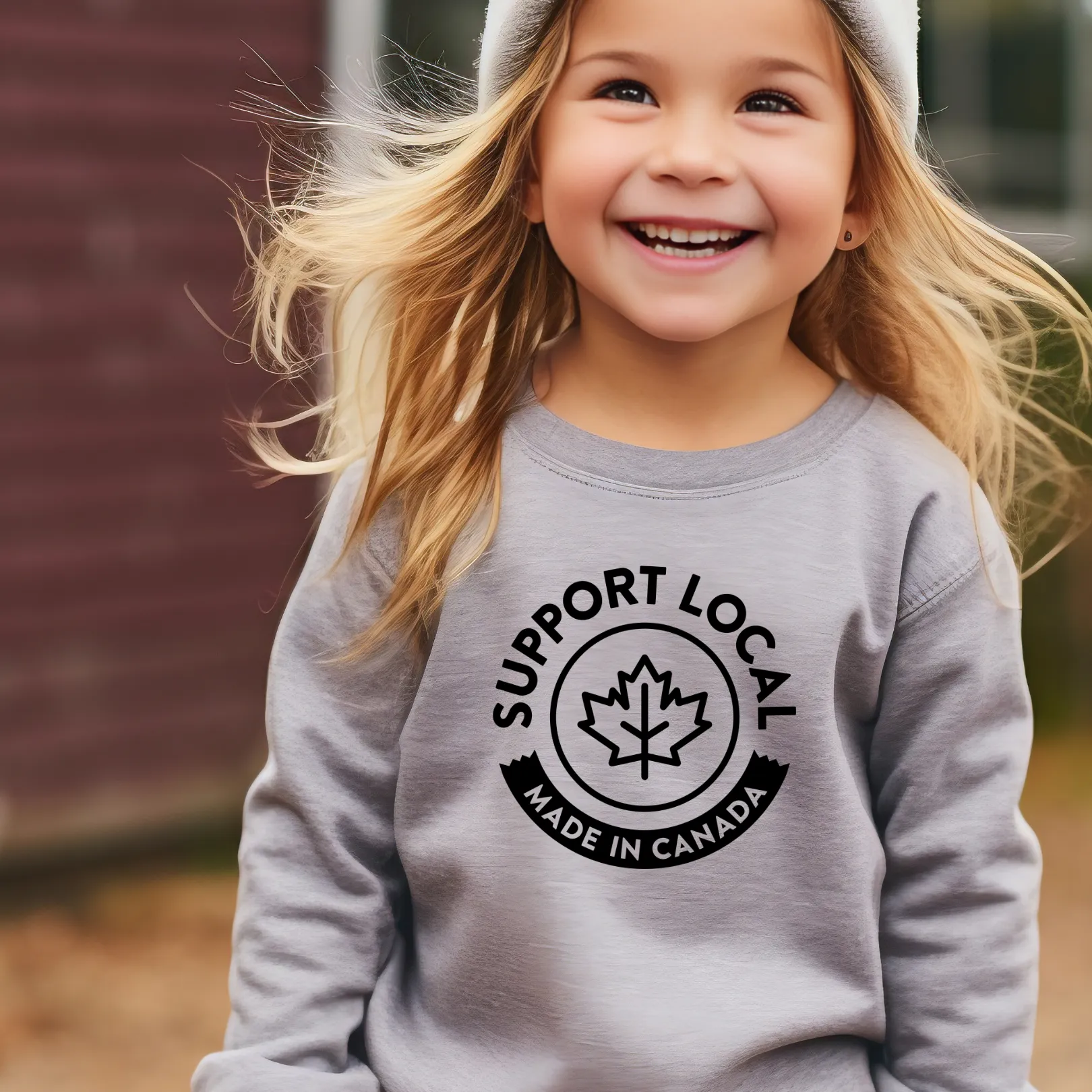 Support Canada - Crewneck Sweatshirt - Toddler to Youth (2 colour options)